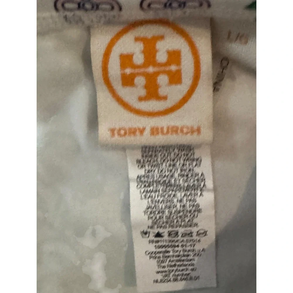Tory Burch Garden Party Underwire One piece swimsuit balconette sz L resort wear